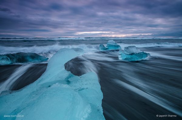 Icescape in the sea