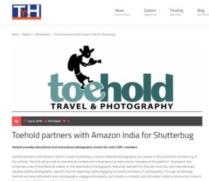 Toehold partners with Amazon India for Shutterbug